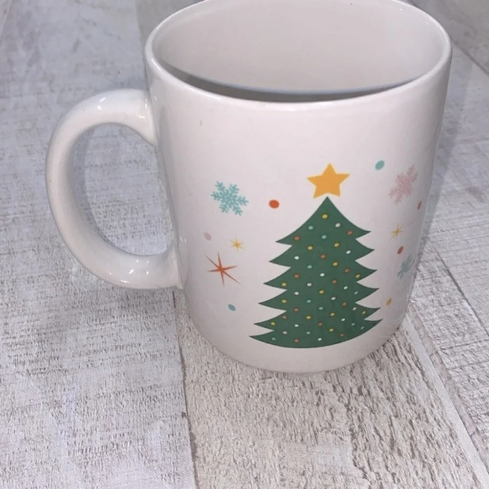 Vintage Christmas tree coffee/tea ceramic mug